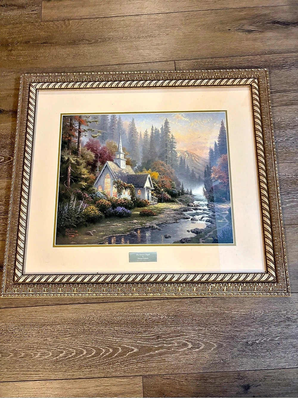 Thomas Kinkade The Forest Chapel Library Edition Print